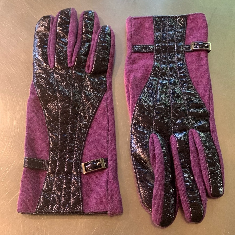 Vintage cashmere and rabbit hair gloves